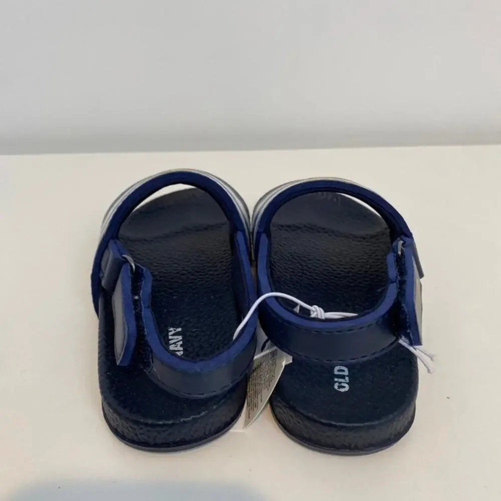 Old Navy Blue & White Sun Sandals with Strap Size 7/8 New